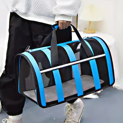 Sac de Transport Chien - MeshPetCarrier™ - Bleu