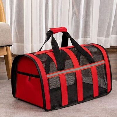 Sac de Transport Chien - MeshPetCarrier™ - Rouge