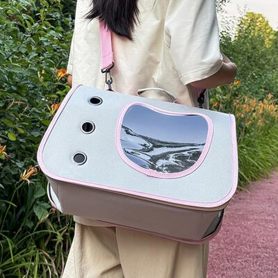 Sac de Transport pour Chien - DogTravelBag™ - Rose