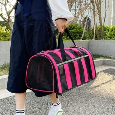 Sac de Transport Chien - MeshPetCarrier™ - Rose