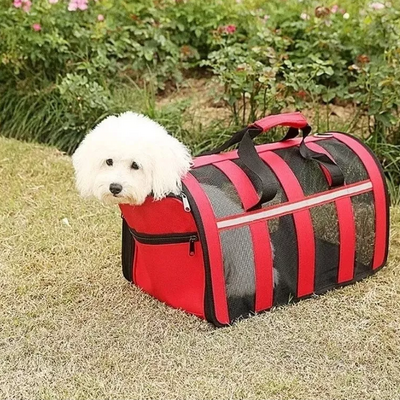 Sac de Transport Chien - MeshPetCarrier™ - Rouge