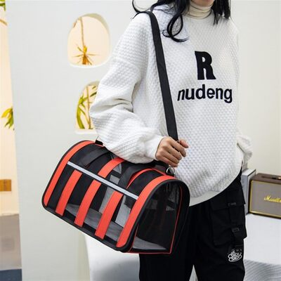 Sac de Transport Chien - MeshPetCarrier™ - Rouge